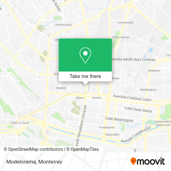 Modelorama map