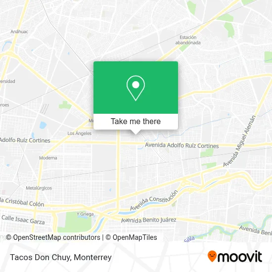 Tacos Don Chuy map