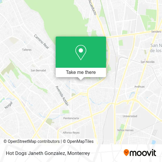 Hot Dogs Janeth Gonzalez map