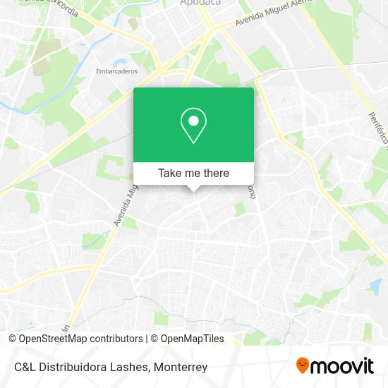 C&L Distribuidora Lashes map