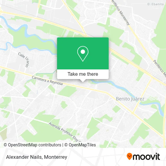 Alexander Nails map