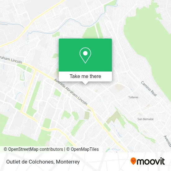 Outlet de Colchones map