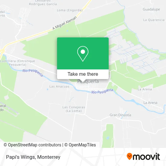 Papi's Wings map