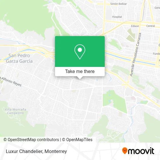 Luxur Chandelier map