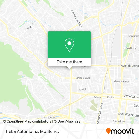 Treba Automotriz map