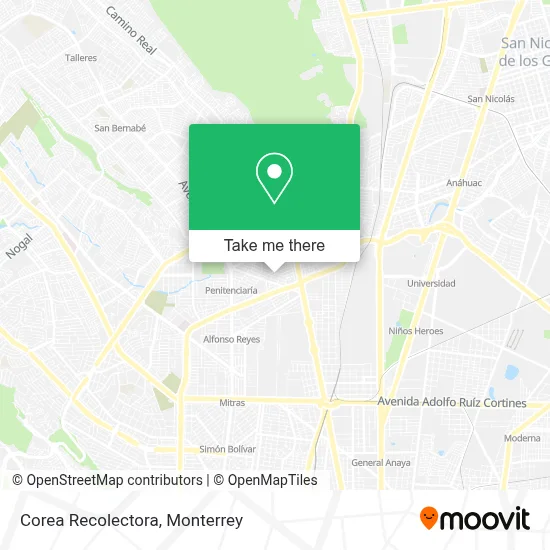 Corea Recolectora map