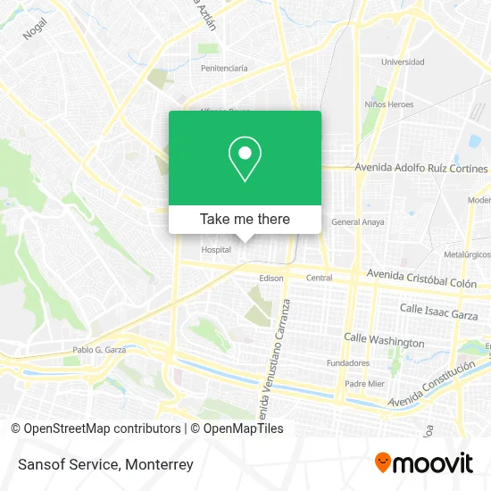 Sansof Service map