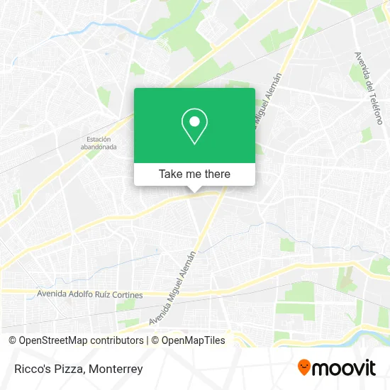 Ricco's Pizza map