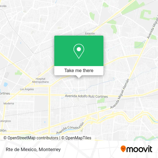 Rte de Mexico map