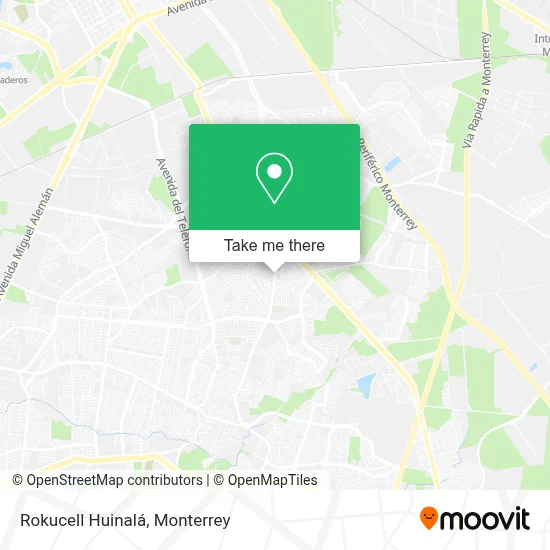 Rokucell Huinalá map
