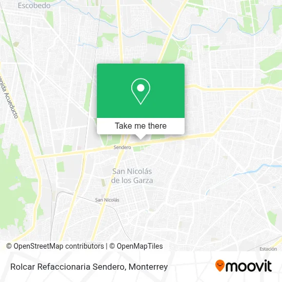 Rolcar Refaccionaria Sendero map
