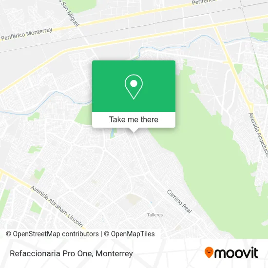 Refaccionaria Pro One map