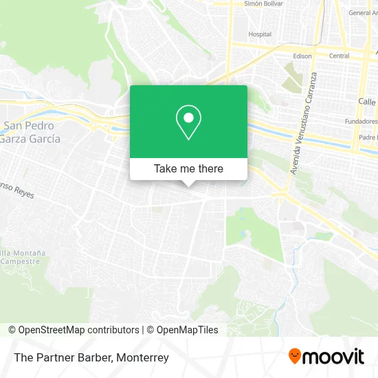 The Partner Barber map