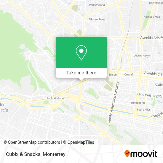 Cubix & Snacks map