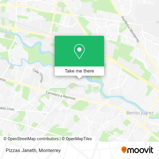 Pizzas Janeth map