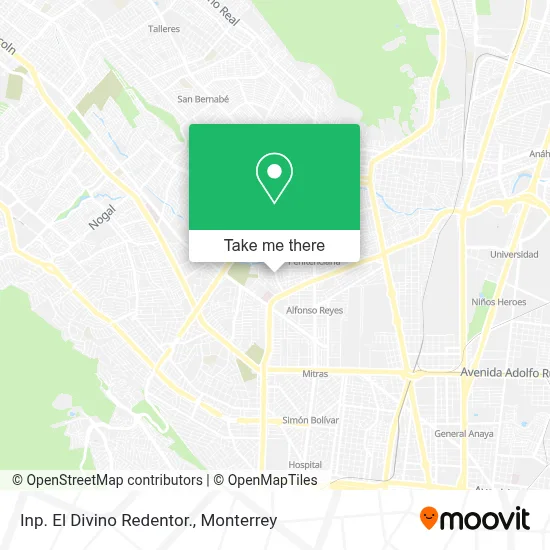 Inp. El Divino Redentor. map