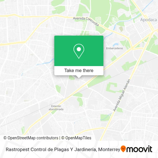 Rastropest Control de Plagas Y Jardinería map