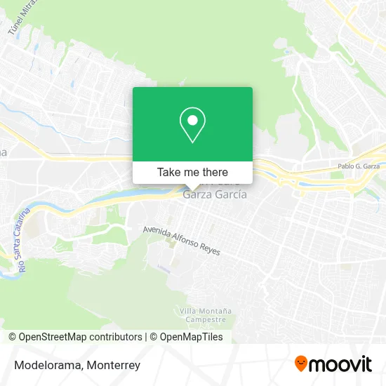 Modelorama map