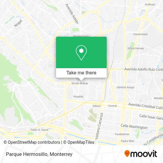 Parque Hermosillo map