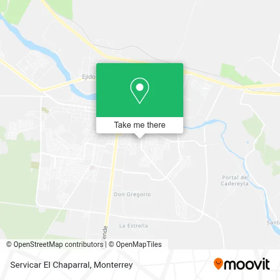 Servicar El Chaparral map