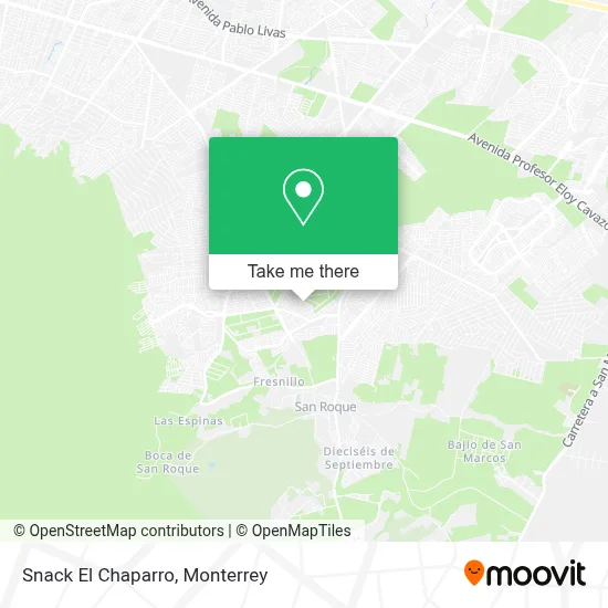 Snack El Chaparro map