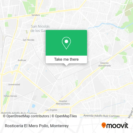 Rosticeria El Mero Pollo map