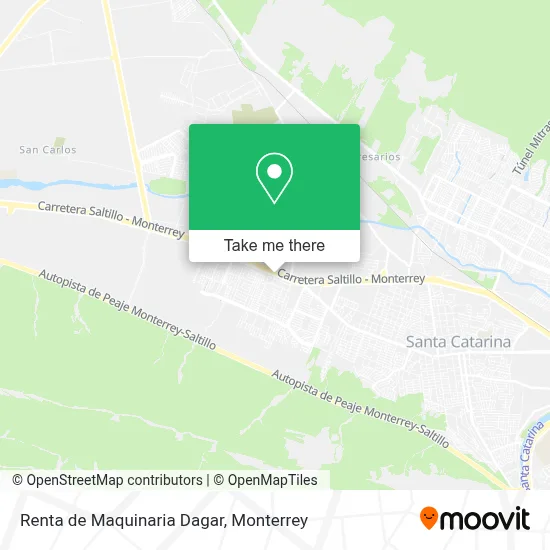 Renta de Maquinaria Dagar map