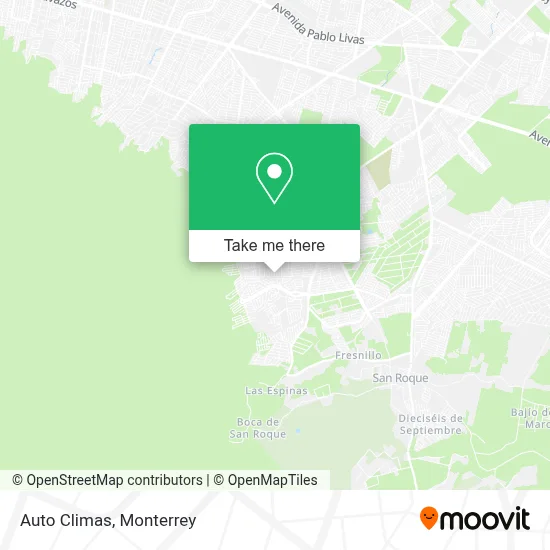 Auto Climas map