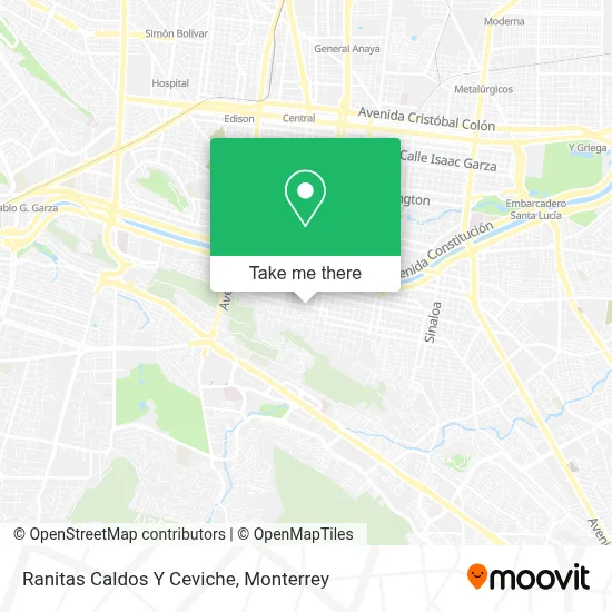 Ranitas Caldos Y Ceviche map