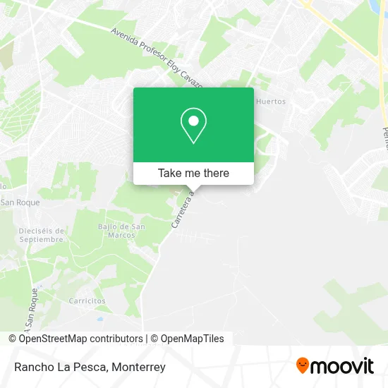Rancho La Pesca map
