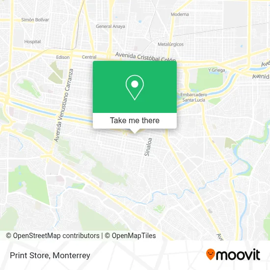 Print Store map
