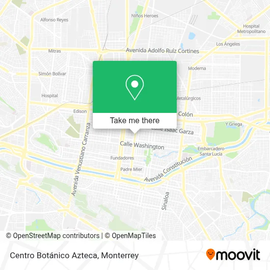 Centro Botánico Azteca map