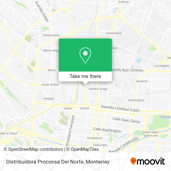 Distribuidora Proconsa Del Norte map