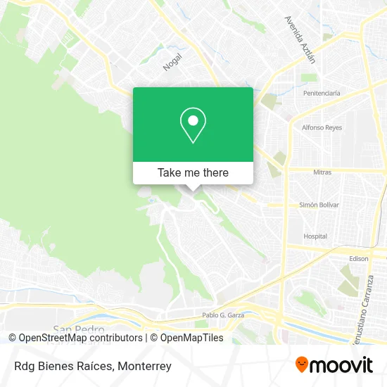 Rdg Bienes Raíces map