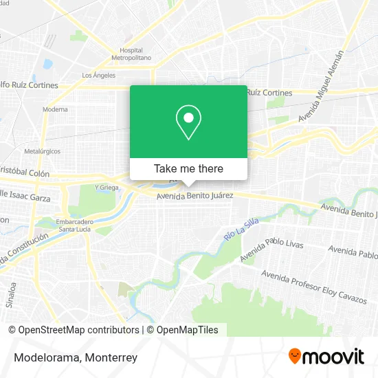 Modelorama map