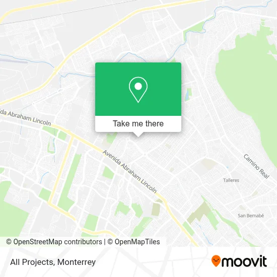 All Projects map
