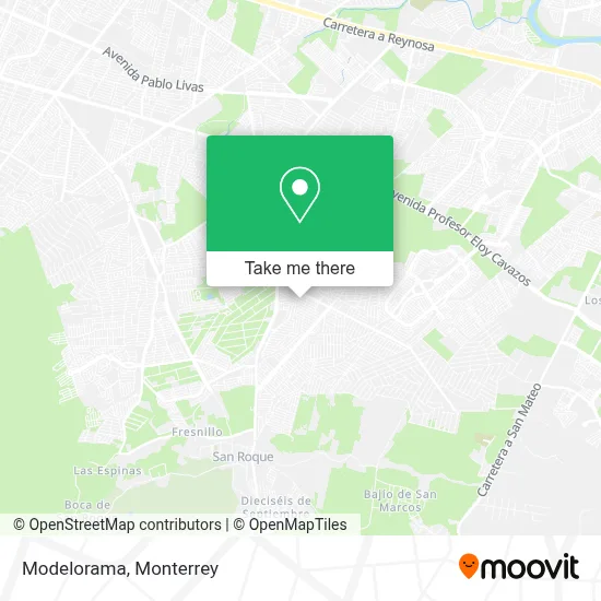 Modelorama map