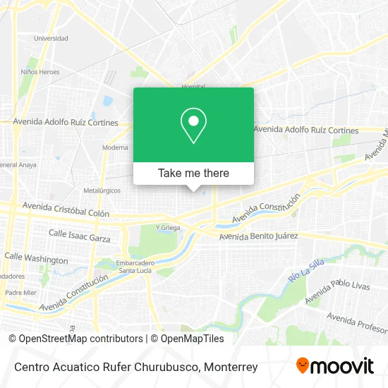 Centro Acuatico Rufer Churubusco map