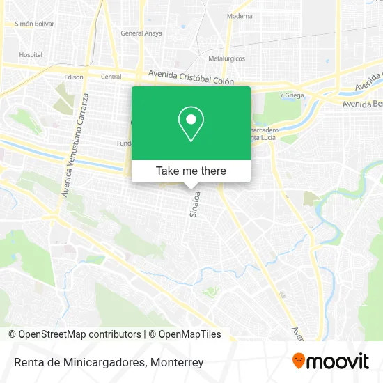 Renta de Minicargadores map