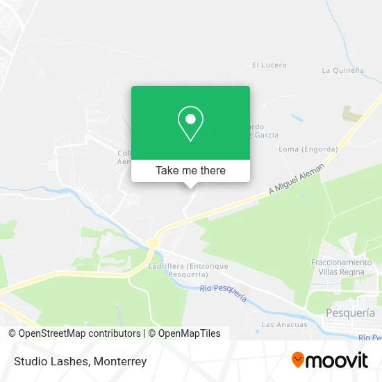 Studio Lashes map