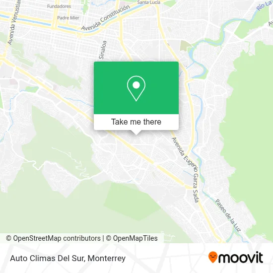 Auto Climas Del Sur map
