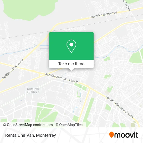Renta Una Van map