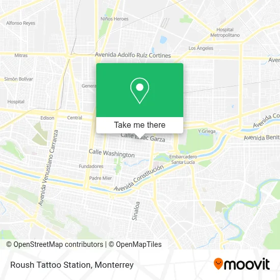 Roush Tattoo Station map
