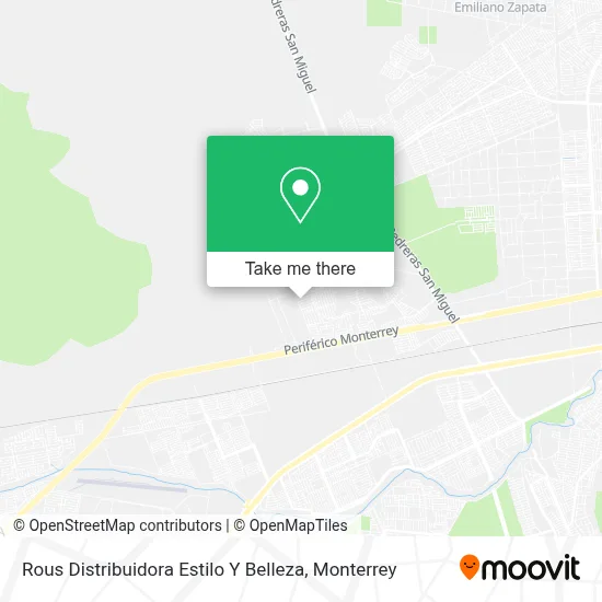 Rous Distribuidora Estilo Y Belleza map