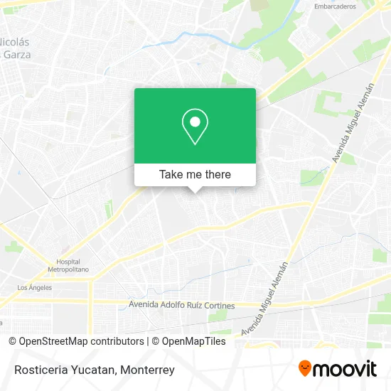 Rosticeria Yucatan map