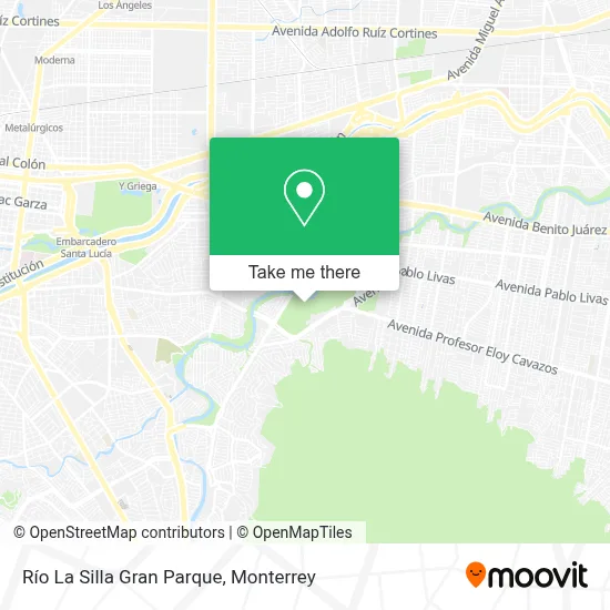 Río La Silla Gran Parque map