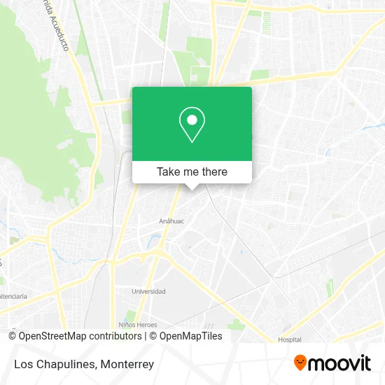 Los Chapulines map