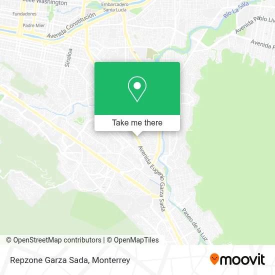 Repzone Garza Sada map