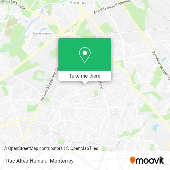 Rac  Altea Huinala map
