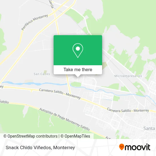 Snack Chido Viñedos map